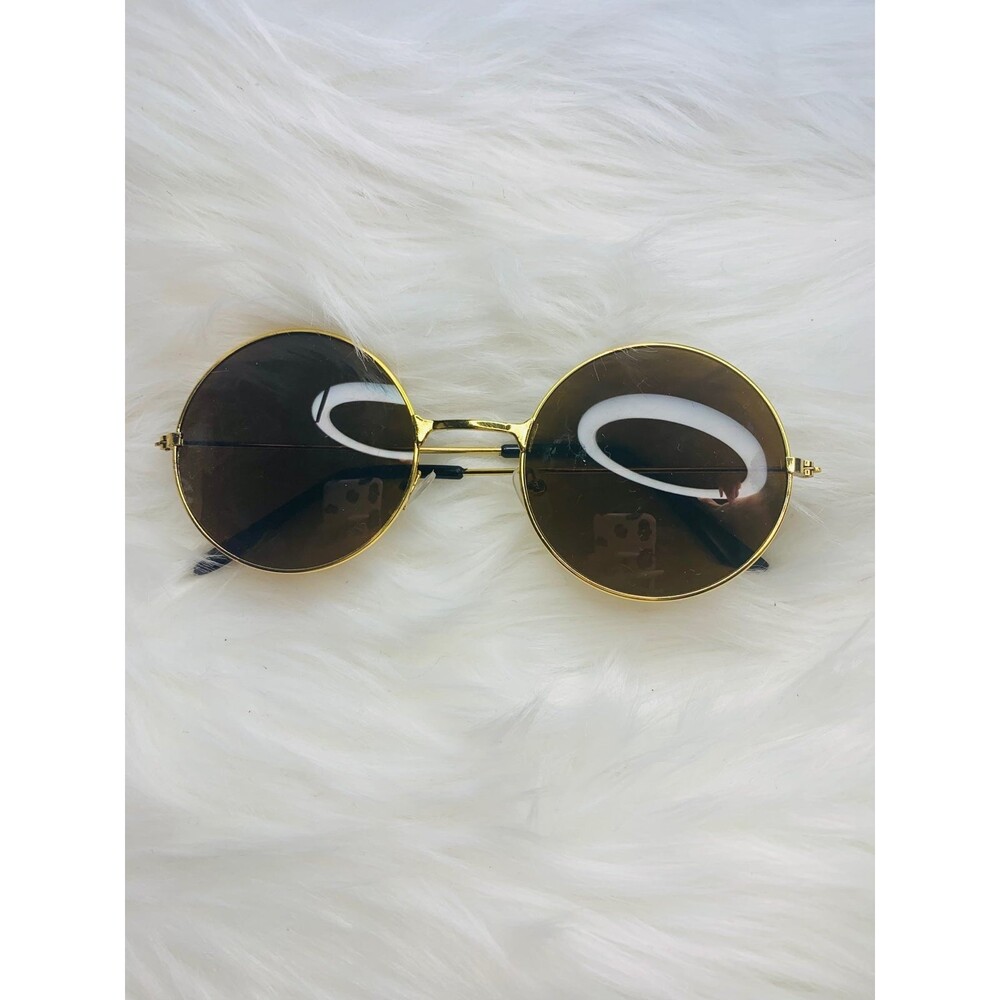 Brown shades with gold rims